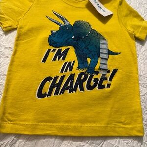 12 months Carter's Yellow and Blue Dinosaur Tee Short Sleeve